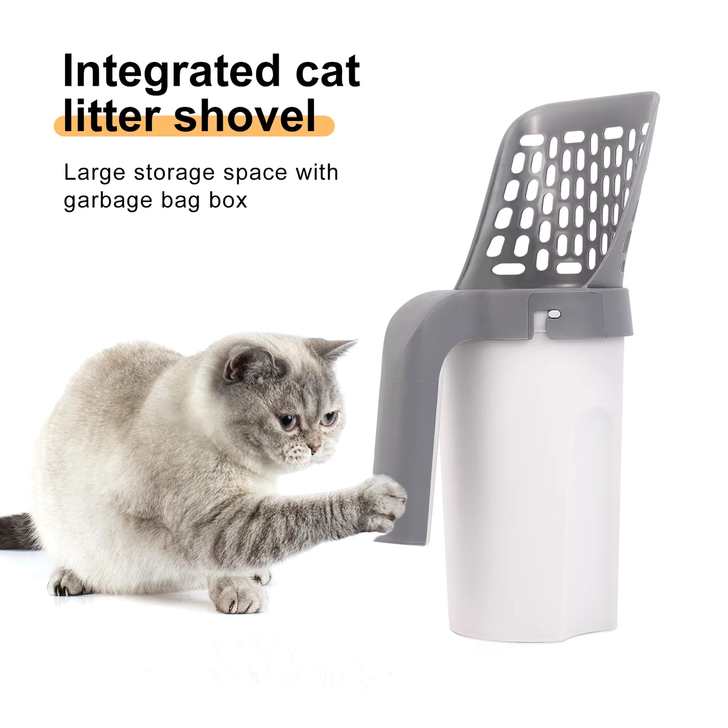 Cat Litter Shovel Scoop for Pet Filter Clean Toilet Garbage Picker Cat Supplies Accessory Cat Litter Box Self Cleaning